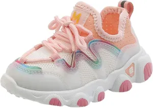 12 Month Tennis Shoes Lace Shoes Infant Baby Breathable Mesh Toddler Kids Up Soft Girls Baby Shoes Infant Sneaker Girl