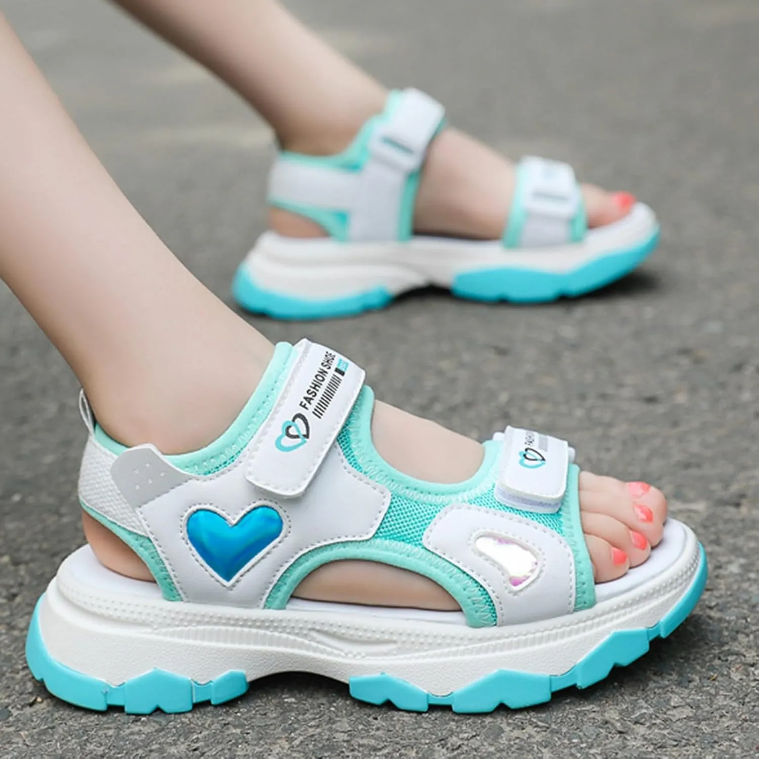 2024 New Shoes Girls Kids Shoes Casual Flat Sandals Fashion Soft Sole Outdoor Beach Sandals Infant Shoes