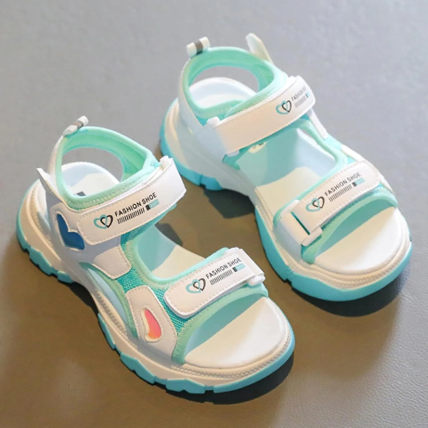 2024 New Shoes Girls Kids Shoes Casual Flat Sandals Fashion Soft Sole Outdoor Beach Sandals Infant Shoes