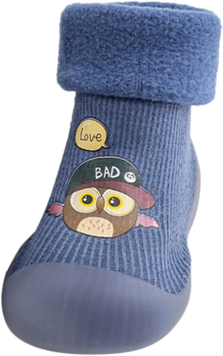 All Girl Toddler Shoes Baby Toddler Girls Shoes Slipper Kids Knit Soft Stocking Sole Solid Rubber Socks Warm Boys Baby Shoes Toddler Shoes