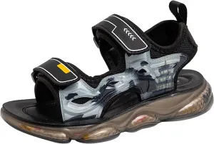 Baby Boy and Unisex Sandals for Infant/Toddlers Summer Shoes Premium Soft Anti-Slip Sole Sneakers (Black, 2 Big Kids)