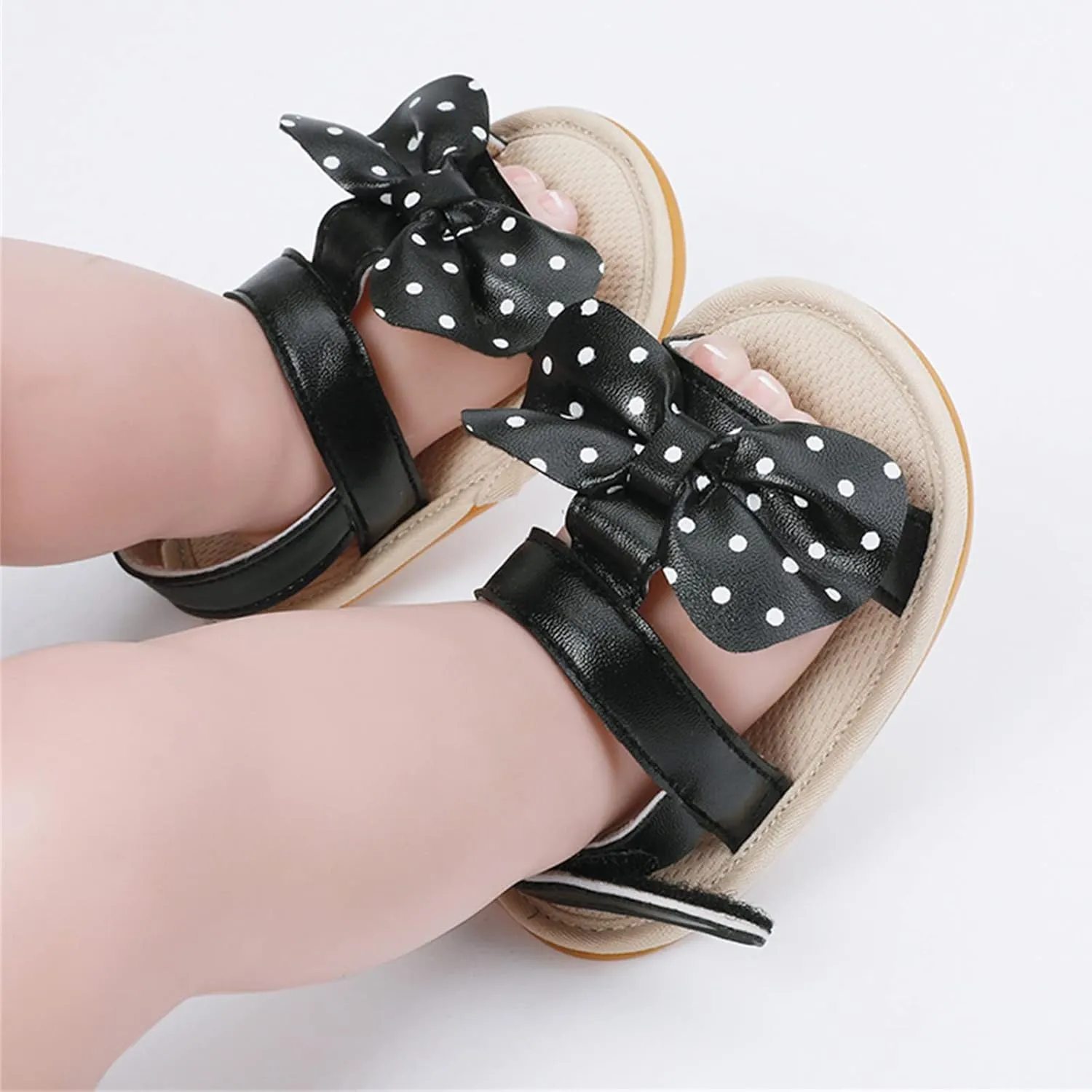 Baby Boy Sandals Comfort Premium Summer Outdoor Casual Beach Shoes With Flower Bowknot Anti Slip Rubber Sole Shoes