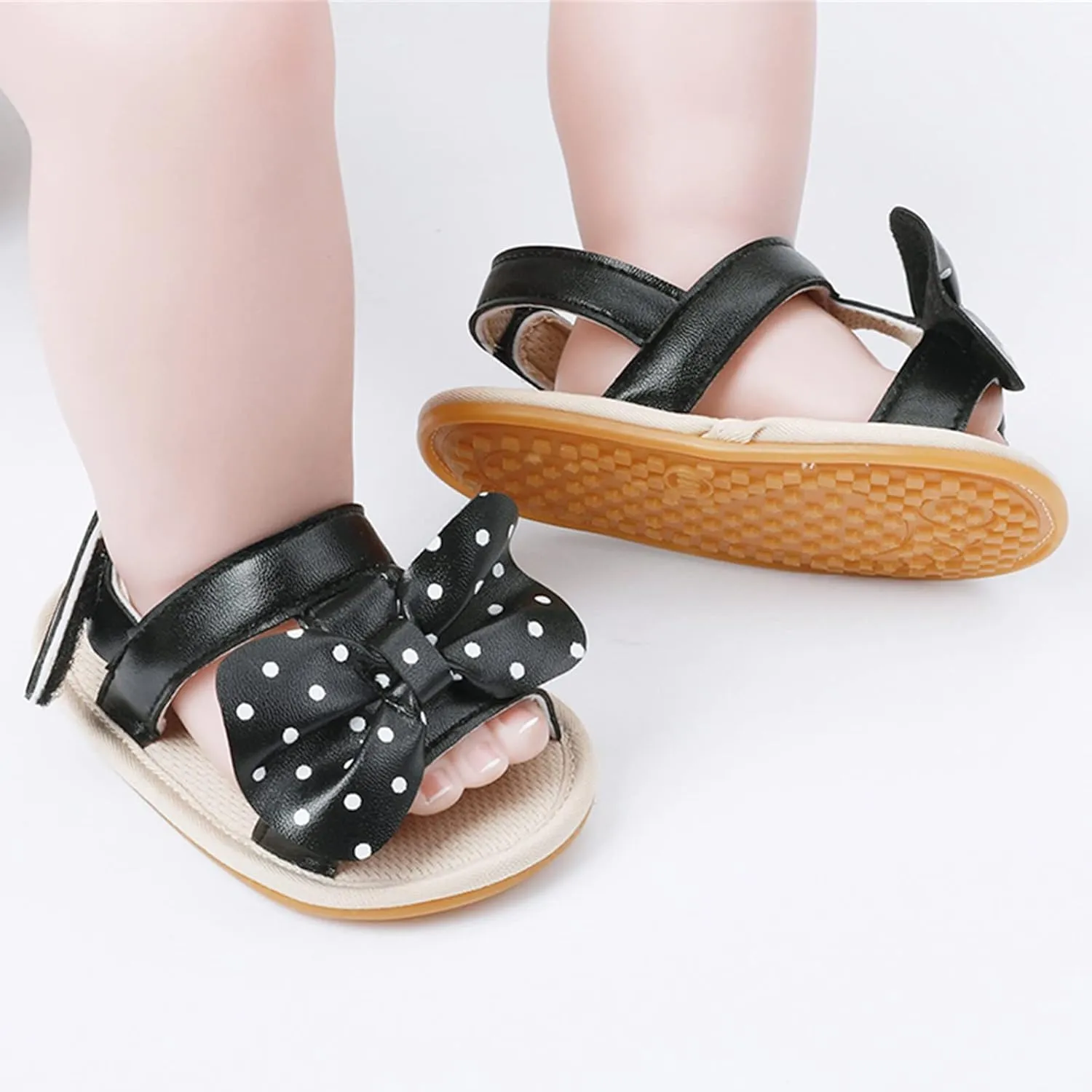 Baby Boy Sandals Comfort Premium Summer Outdoor Casual Beach Shoes With Flower Bowknot Anti Slip Rubber Sole Shoes