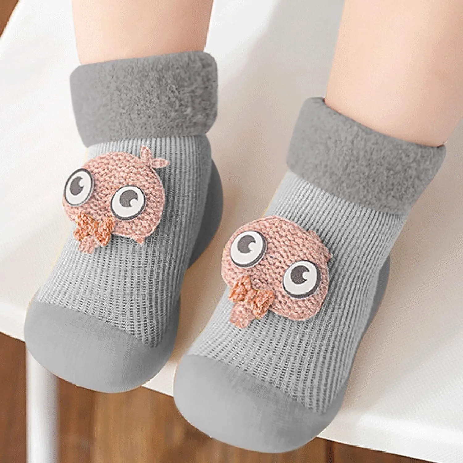 Baby Boy Toddler Shoes Sole Socks Solid Girls Baby Kids Rubber Boys Warm Soft Knit Stocking Toddler Shoe 9 Boy