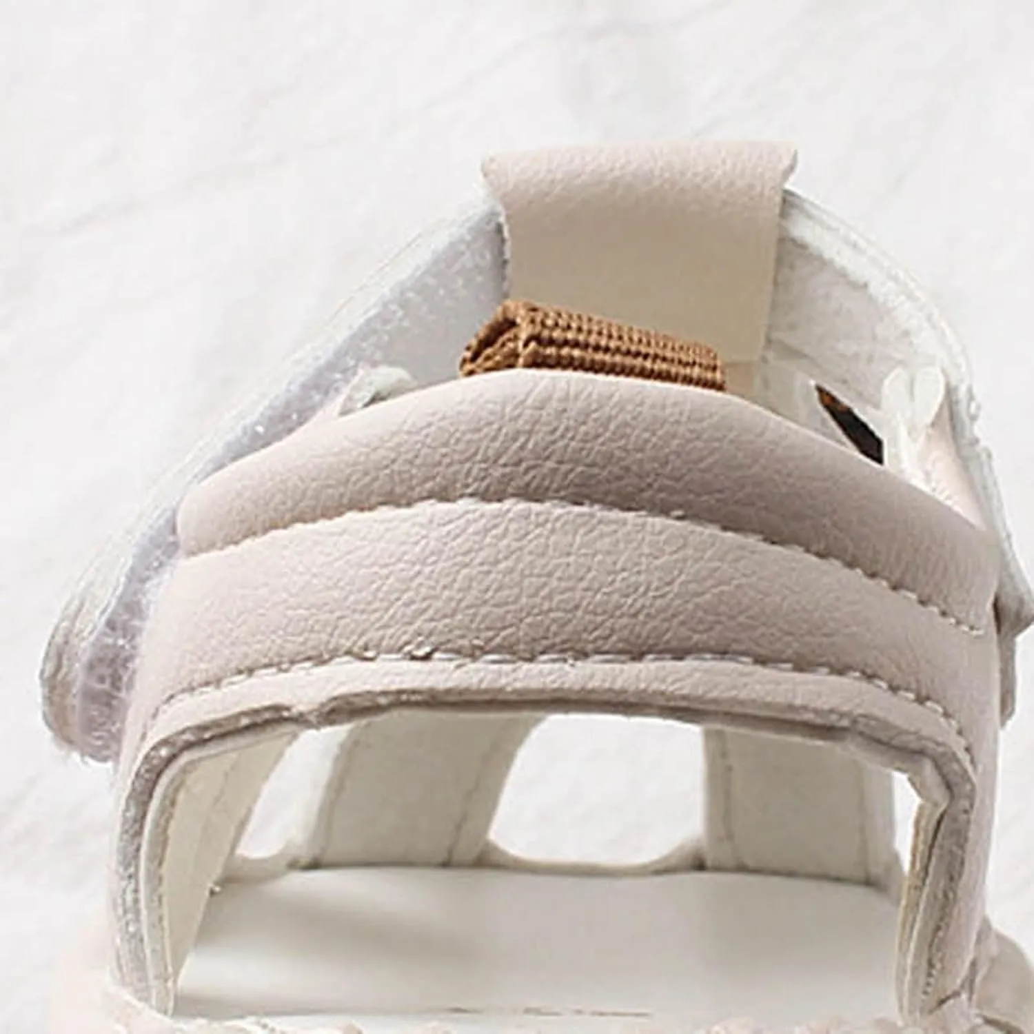 Baby Boys Girls Infant Squeaky Sandals Cute Bear Soft Sole Closed-Toe Anti-Slip Sandals Summer Toddler First Walkers Shoes