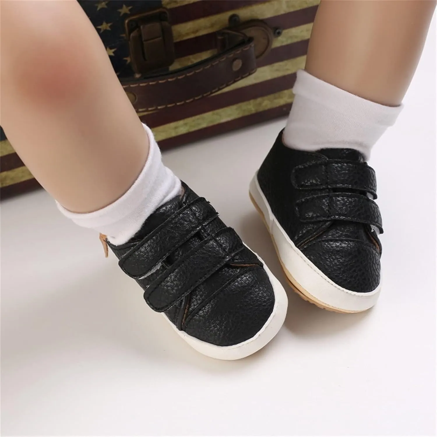 Baby Boys Girls Non-Slip Rubber Sole First Walking Shoes Infant Soft Tennis Sports Sneakers Outdoor Shoes Size 5