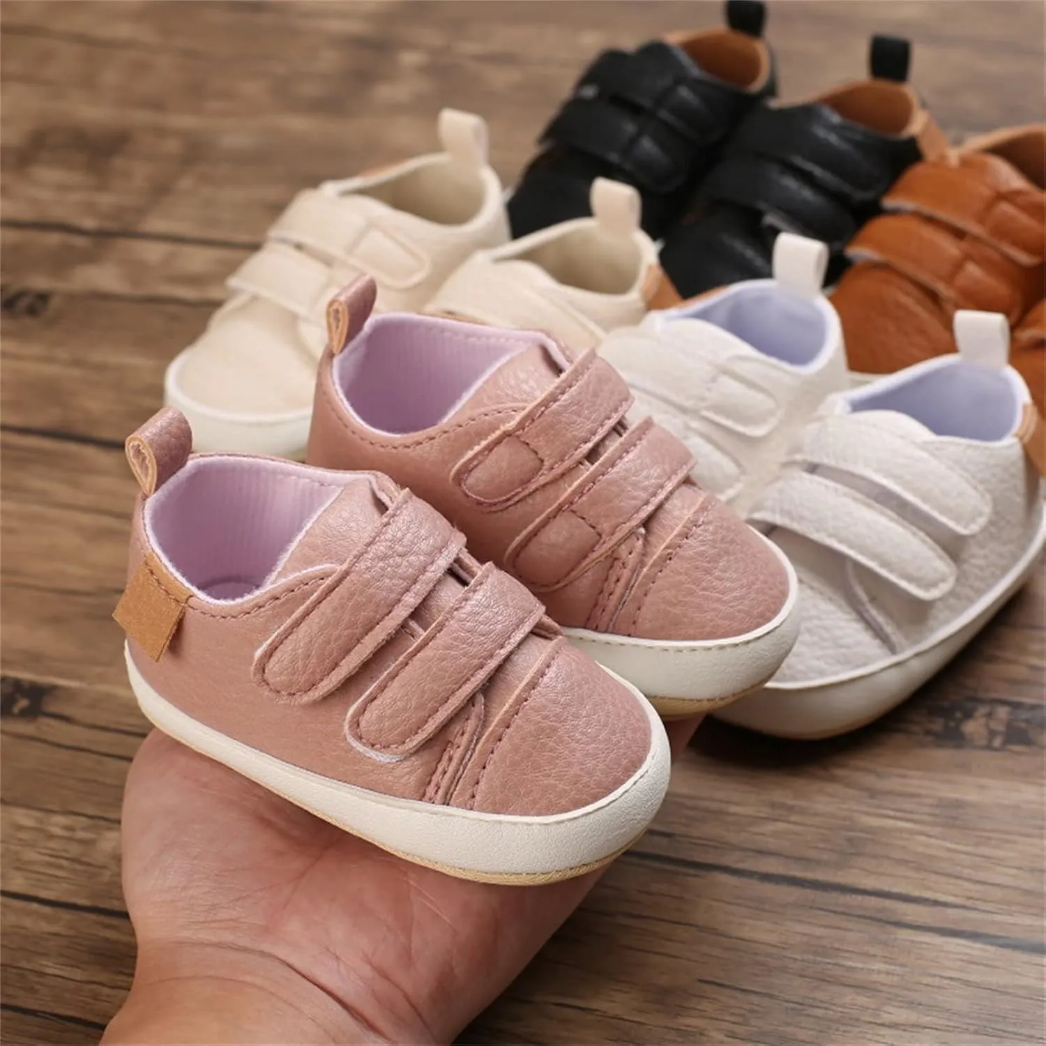 Baby Boys Girls Non-Slip Rubber Sole First Walking Shoes Infant Soft Tennis Sports Sneakers Outdoor Shoes Size 5