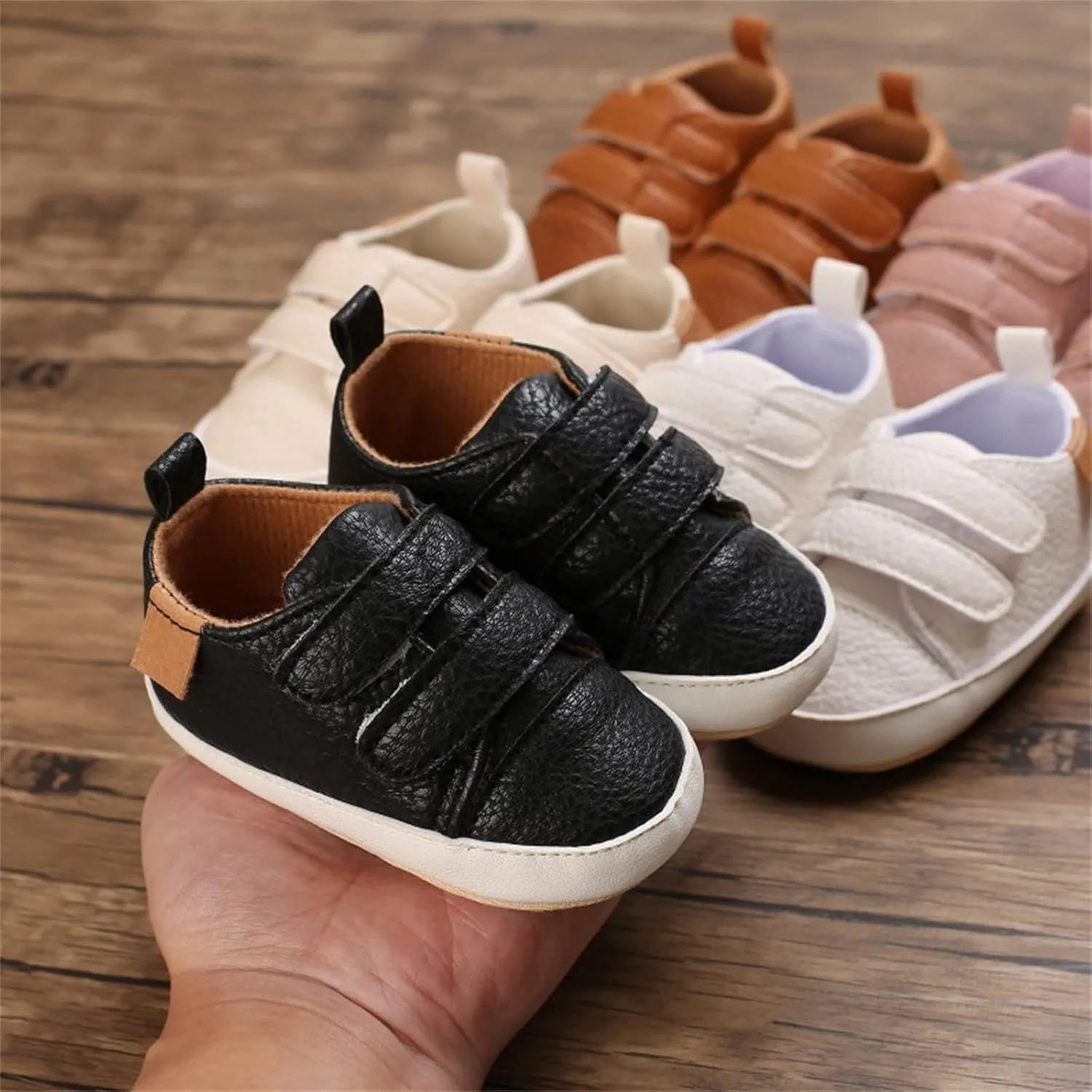 Baby Boys Girls Non-Slip Rubber Sole First Walking Shoes Infant Soft Tennis Sports Sneakers Outdoor Shoes Size 5