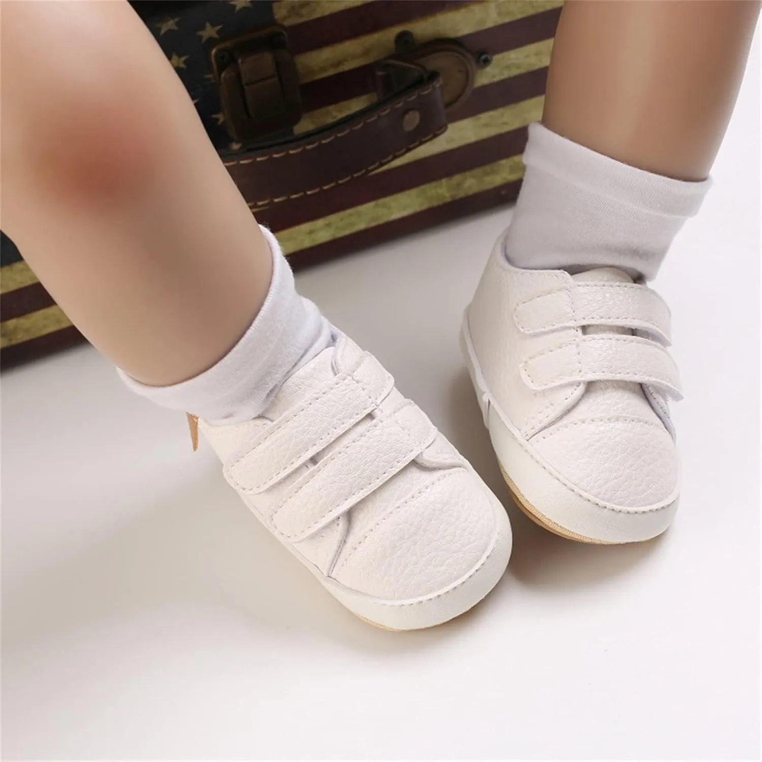 Baby Boys Girls Non-Slip Rubber Sole First Walking Shoes Infant Soft Tennis Sports Toddler Girls Tennis Shoes Size 8
