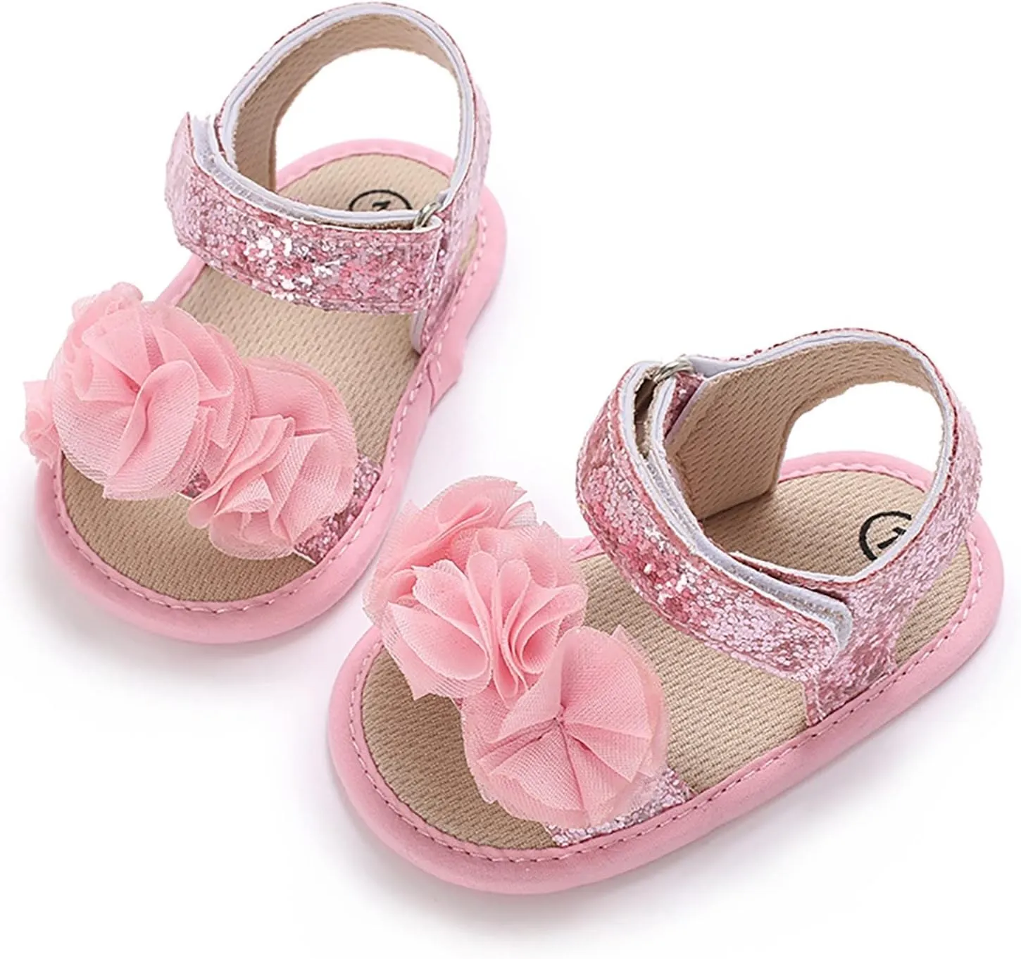 Baby Boys Girls Princess Sandals Soft Sole Summer Wedding Dress Flats Shoes Beach Newborn Crib First Walkers Sandal