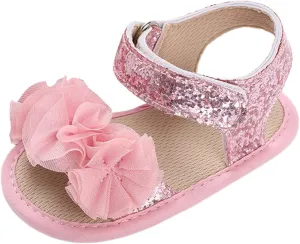 Baby Boys Girls Princess Sandals Soft Sole Summer Wedding Dress Flats Shoes Beach Newborn Crib First Walkers Sandal