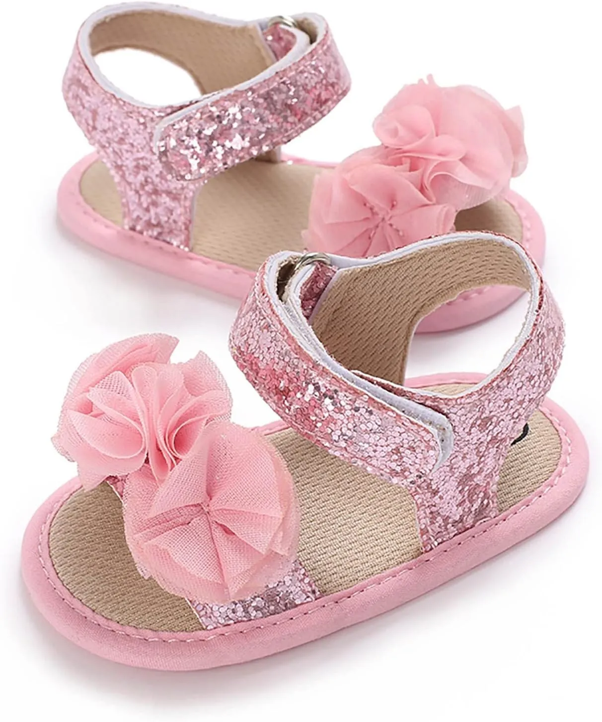 Baby Boys Girls Princess Sandals Soft Sole Summer Wedding Dress Flats Shoes Beach Newborn Crib First Walkers Sandal