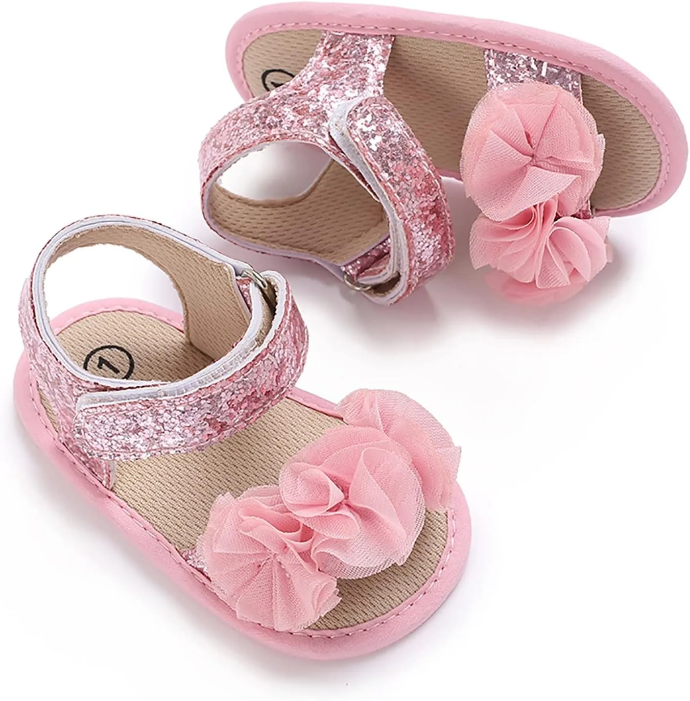 Baby Boys Girls Princess Sandals Soft Sole Summer Wedding Dress Flats Shoes Beach Newborn Crib First Walkers Sandal