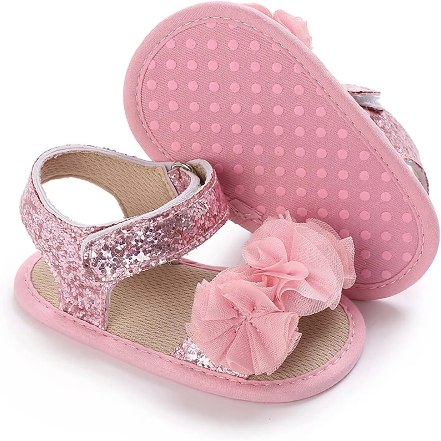 Baby Boys Girls Princess Sandals Soft Sole Summer Wedding Dress Flats Shoes Beach Newborn Crib First Walkers Sandal