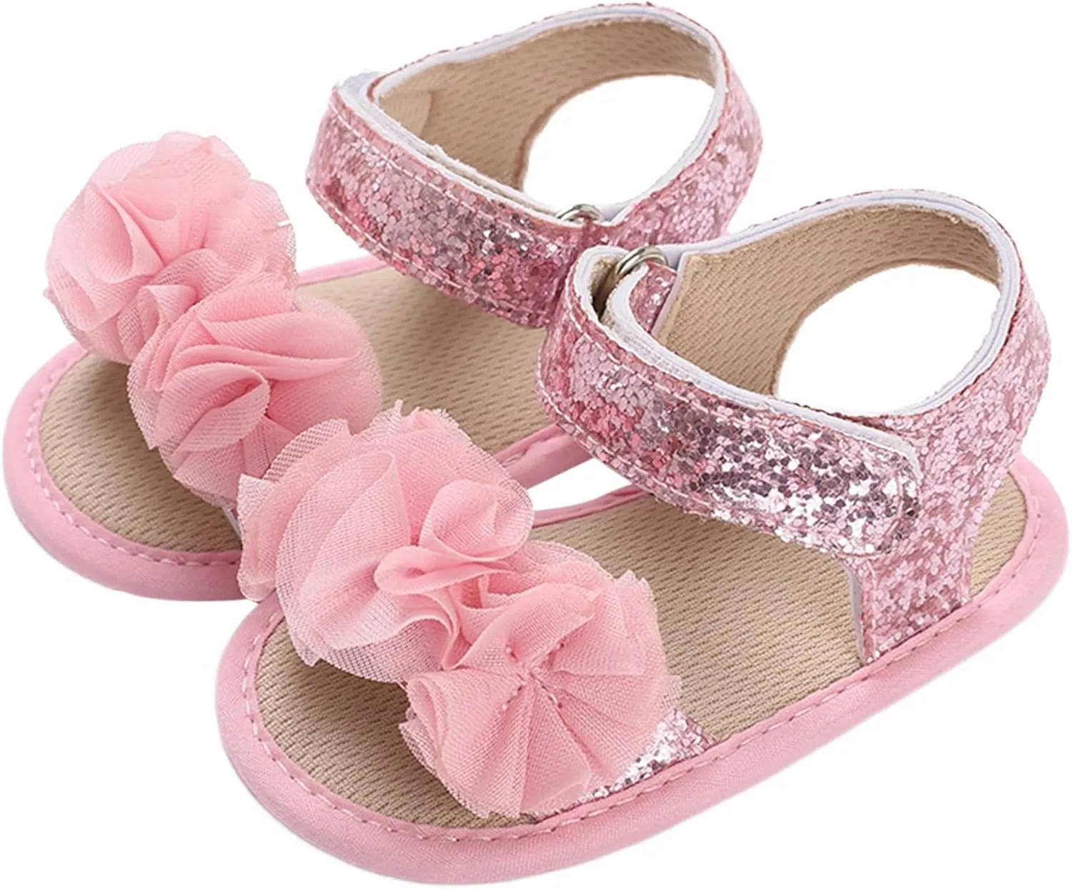 Baby Boys Girls Princess Sandals Soft Sole Summer Wedding Dress Flats Shoes Beach Newborn Crib First Walkers Sandal