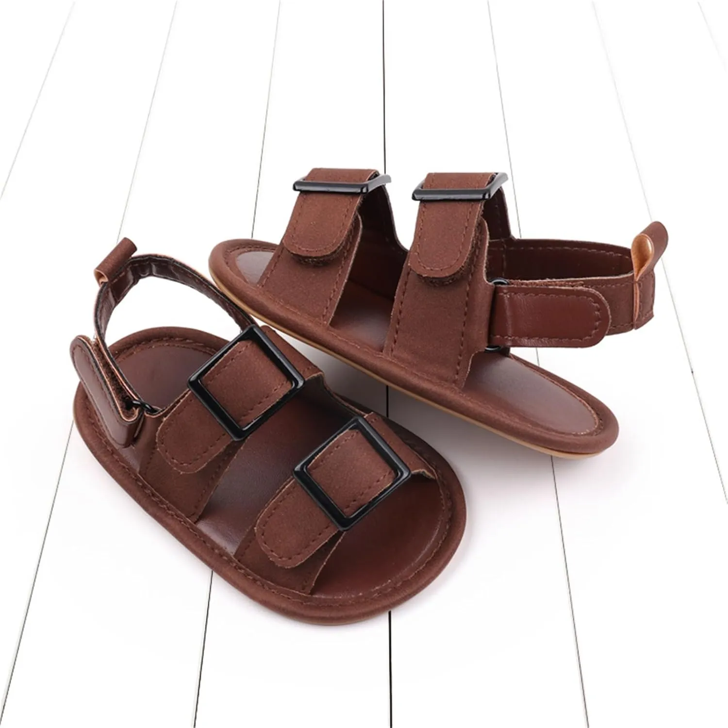 Baby Boys Girls Summer Sandals Open-Toe Infant Soft Rubber Sole Outdoor Shoes Toddler First Walking Boys Running Shoes