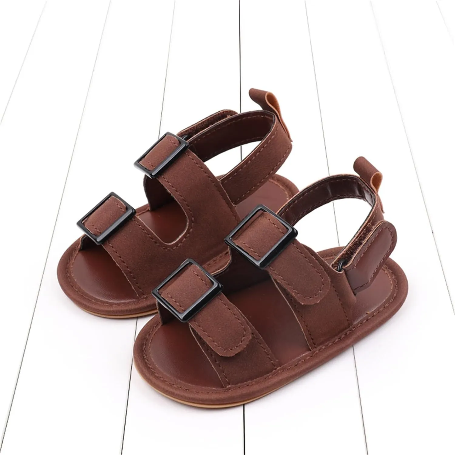 Baby Boys Girls Summer Sandals Open-Toe Infant Soft Rubber Sole Outdoor Shoes Toddler First Walking Boys Running Shoes