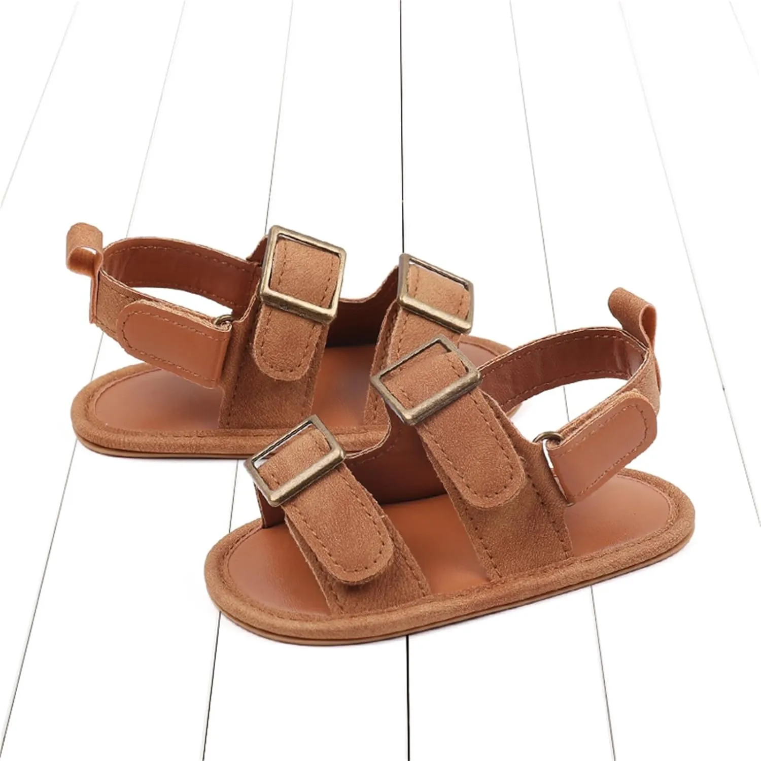 Baby Boys Girls Summer Sandals Open-Toe Infant Soft Rubber Sole Outdoor Shoes Toddler First Walking Boys Running Shoes