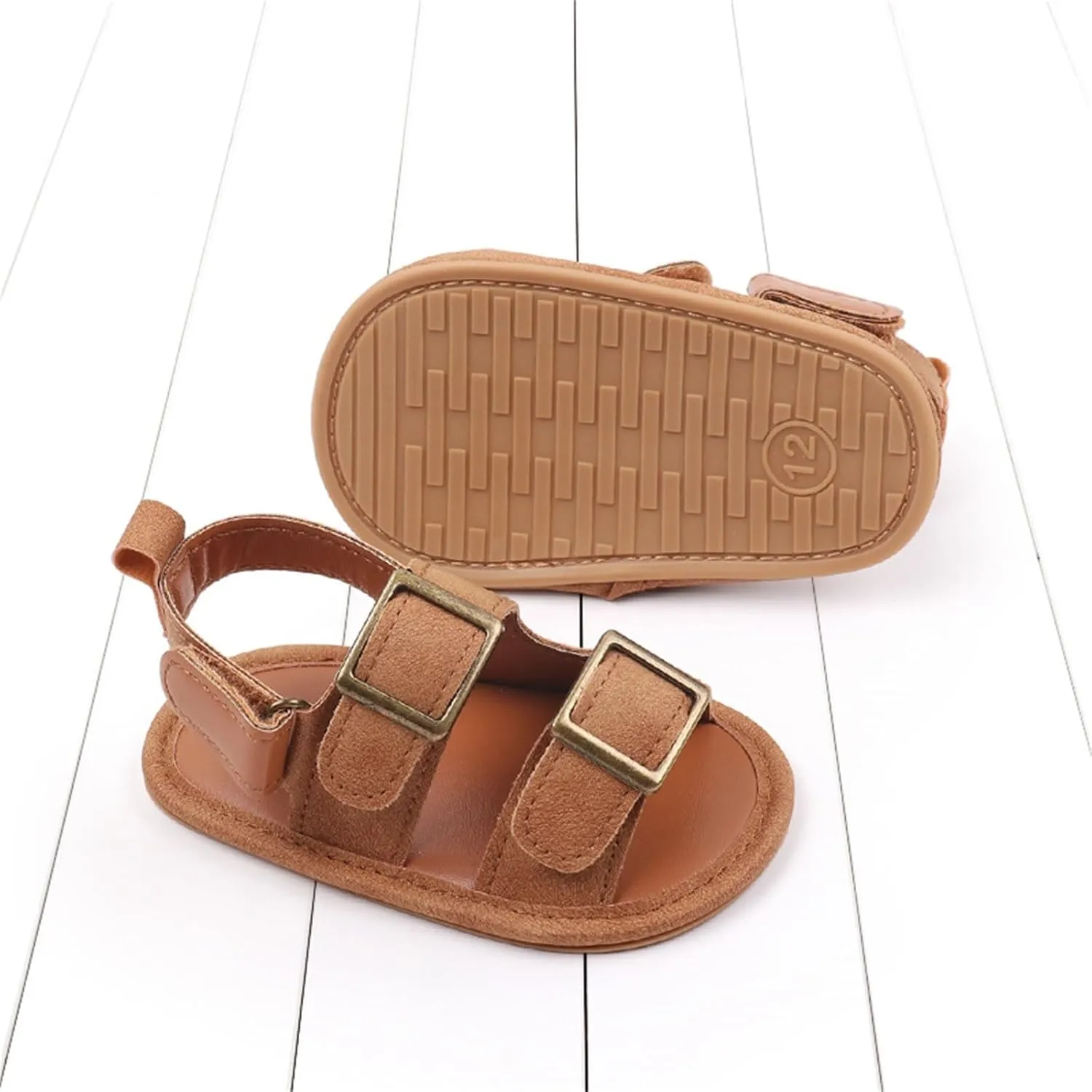 Baby Boys Girls Summer Sandals Open-Toe Infant Soft Rubber Sole Outdoor Shoes Toddler First Walking Boys Running Shoes