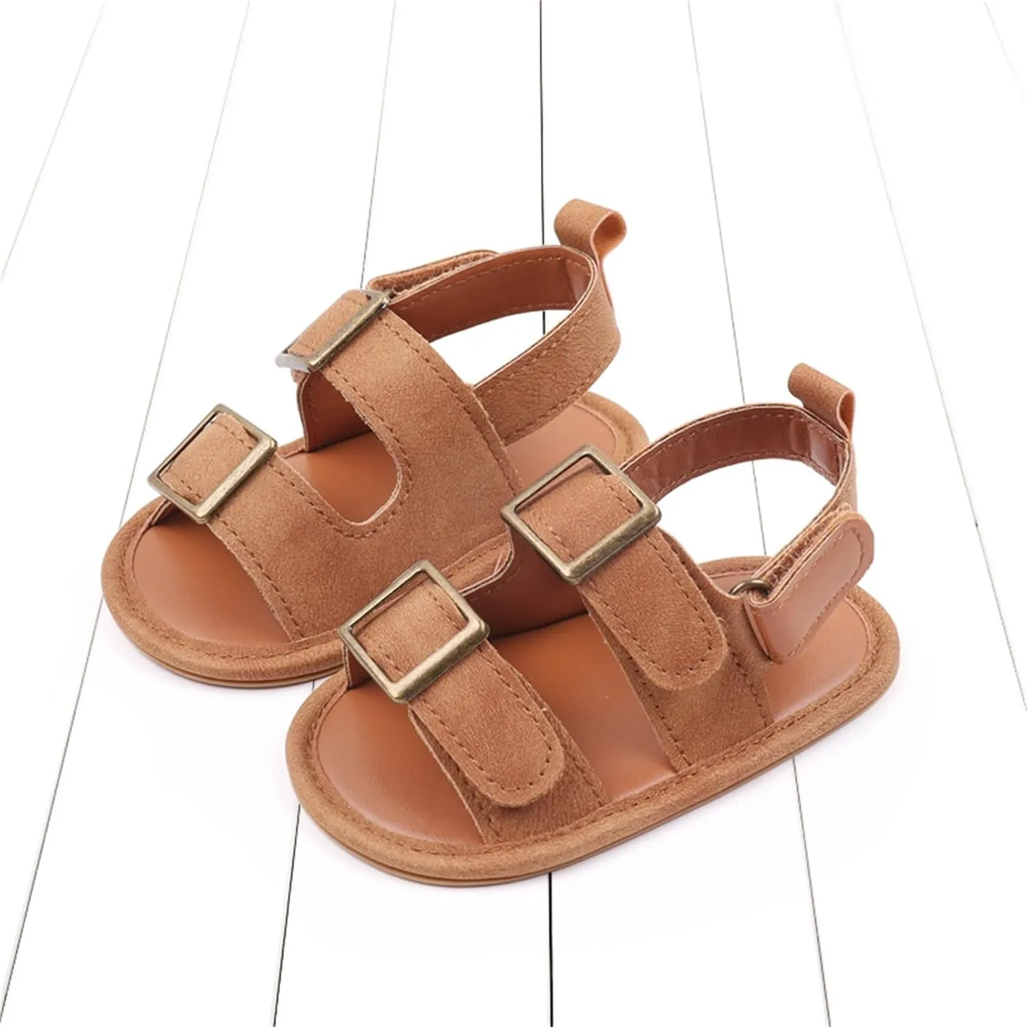 Baby Boys Girls Summer Sandals Open-Toe Infant Soft Rubber Sole Outdoor Shoes Toddler First Walking Boys Running Shoes