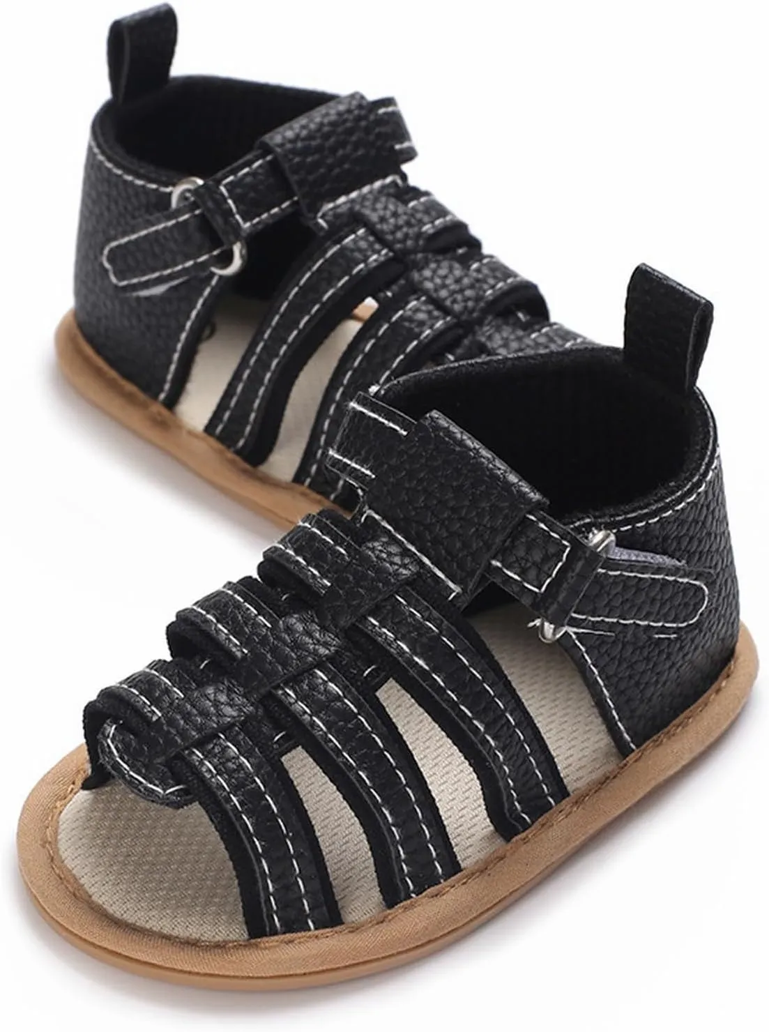 Baby Boys Girls Summer Sandals Open Toe Outdoor Beach Anti Slip Rubber Soft Sole Newborn First Walke Shoes