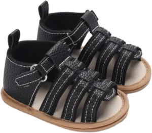Baby Boys Girls Summer Sandals Open Toe Outdoor Beach Anti Slip Rubber Soft Sole Newborn First Walke Shoes