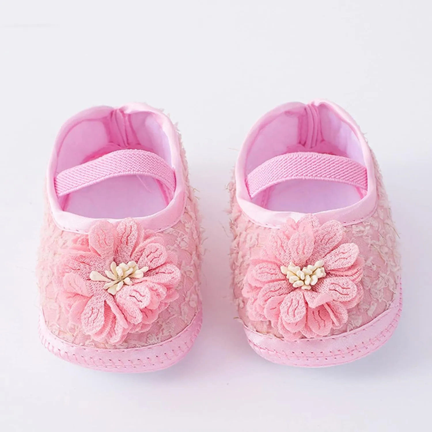 Baby First Walking Shoes Baby Shoes Fashion Soft Sole Toddler Shoes Pearl Dress Flower Princess Non-SIip Tennis