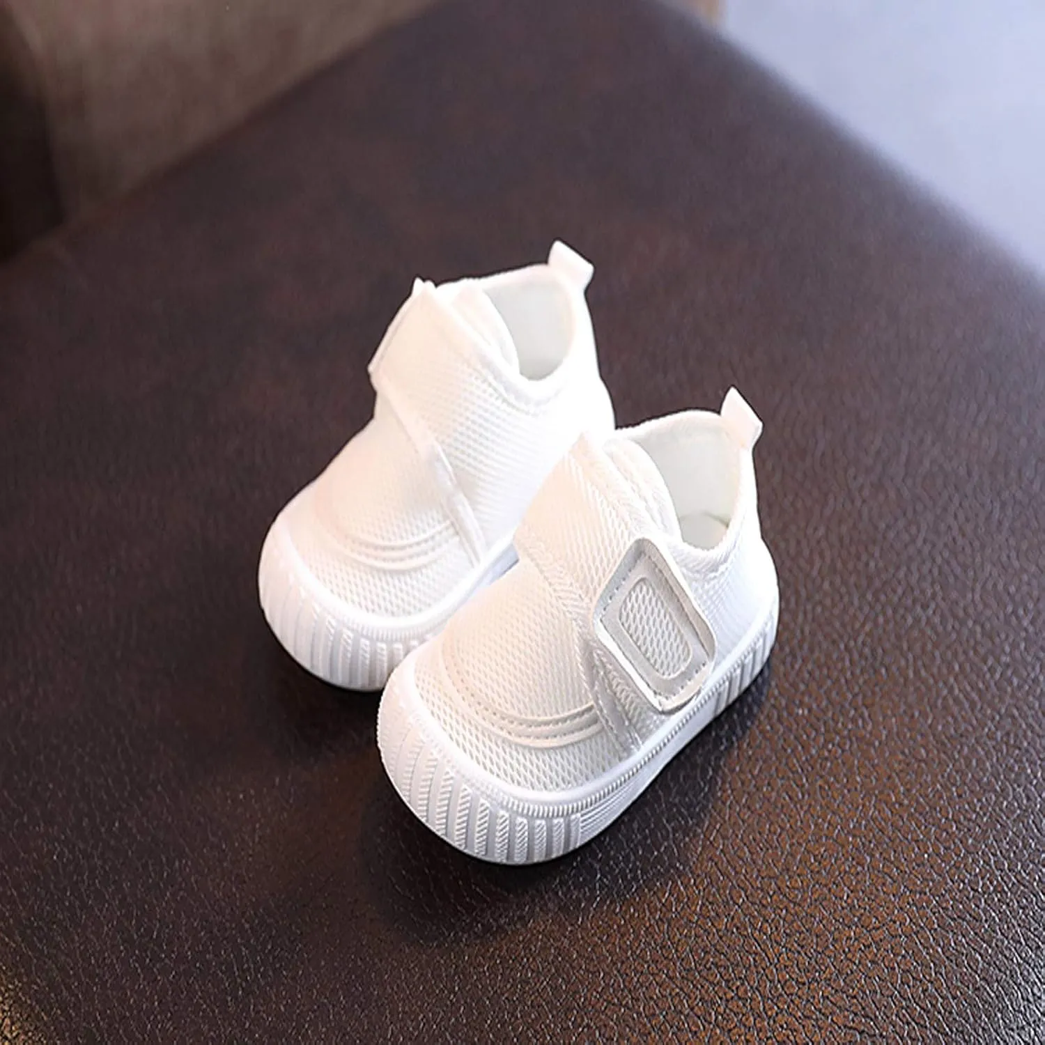 Baby First-Walking Shoes Toddler Infant Boys Girls Soft Sole TPR Non Slip Mesh Breathable Lightweight Sneakers 3-24M