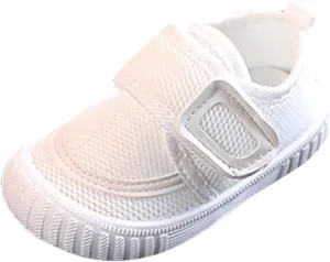 Baby First-Walking Shoes Toddler Infant Boys Girls Soft Sole TPR Non Slip Mesh Breathable Lightweight Sneakers 3-24M