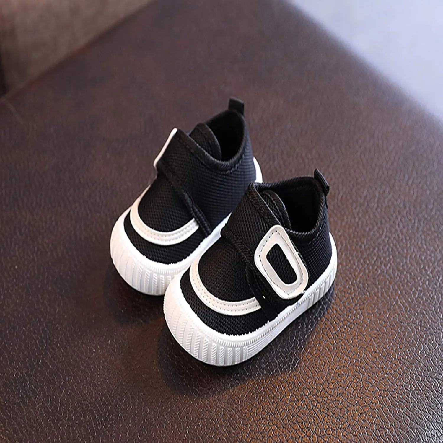 Baby First-Walking Shoes Toddler Infant Boys Girls Soft Sole TPR Non Slip Mesh Breathable Lightweight Sneakers 3-24M