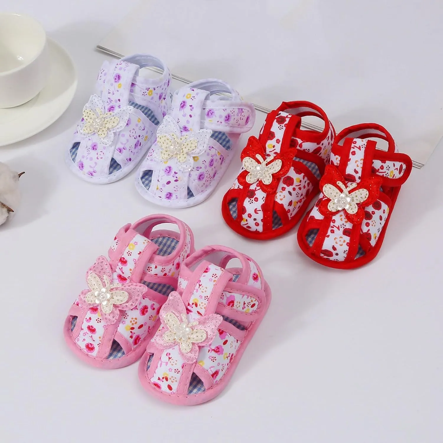 Baby Girl Dress Shoes, Infant Toddler First Walking Mary Jane Flats with Bowknot Non-Slip Soft Sole Wedding Shoes