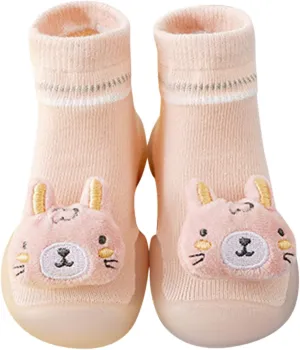 Baby Girl Shoes,Baby Sock Shoes Toddler Newborn Boys Girls First Walking Shoes Cute Cartoon Antislip 0-3 Years
