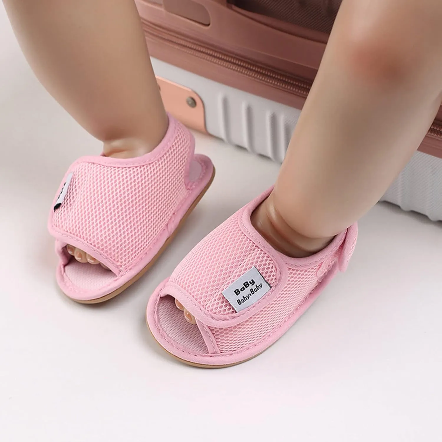 Baby Girl Water Shoes Sandals Infant Premium Soft Anti-Slip Rubber Sole Toddler Outdoor Beach Softy Walking Shoes