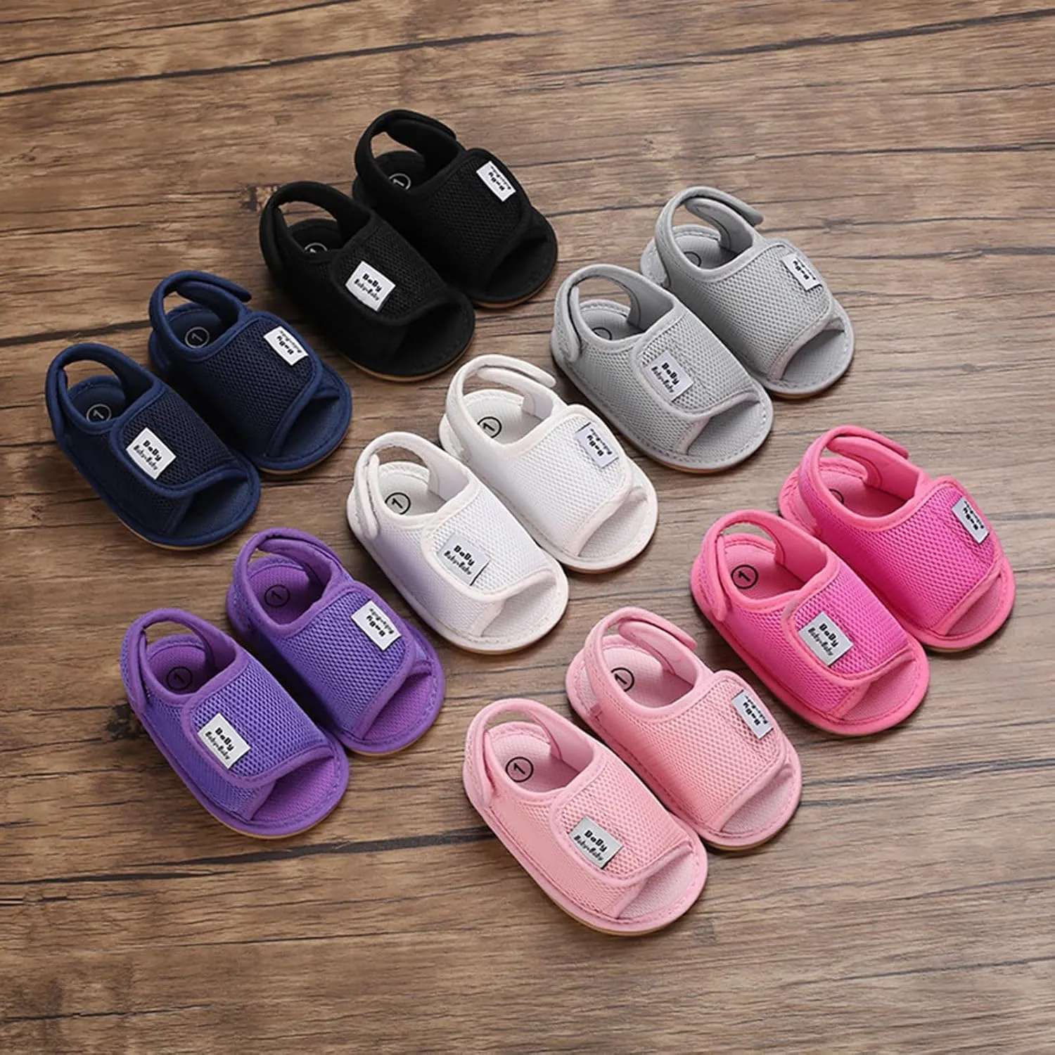 Baby Girl Water Shoes Sandals Infant Premium Soft Anti-Slip Rubber Sole Toddler Outdoor Beach Softy Walking Shoes