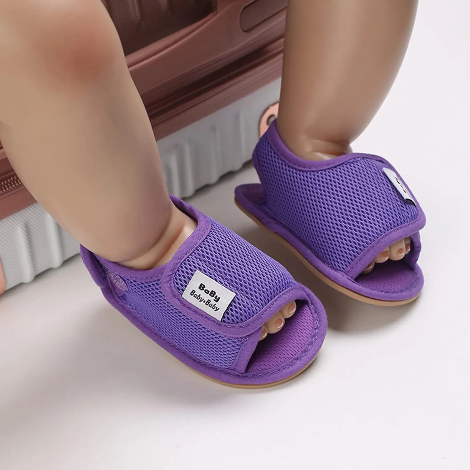 Baby Girl Water Shoes Sandals Infant Premium Soft Anti-Slip Rubber Sole Toddler Outdoor Beach Softy Walking Shoes