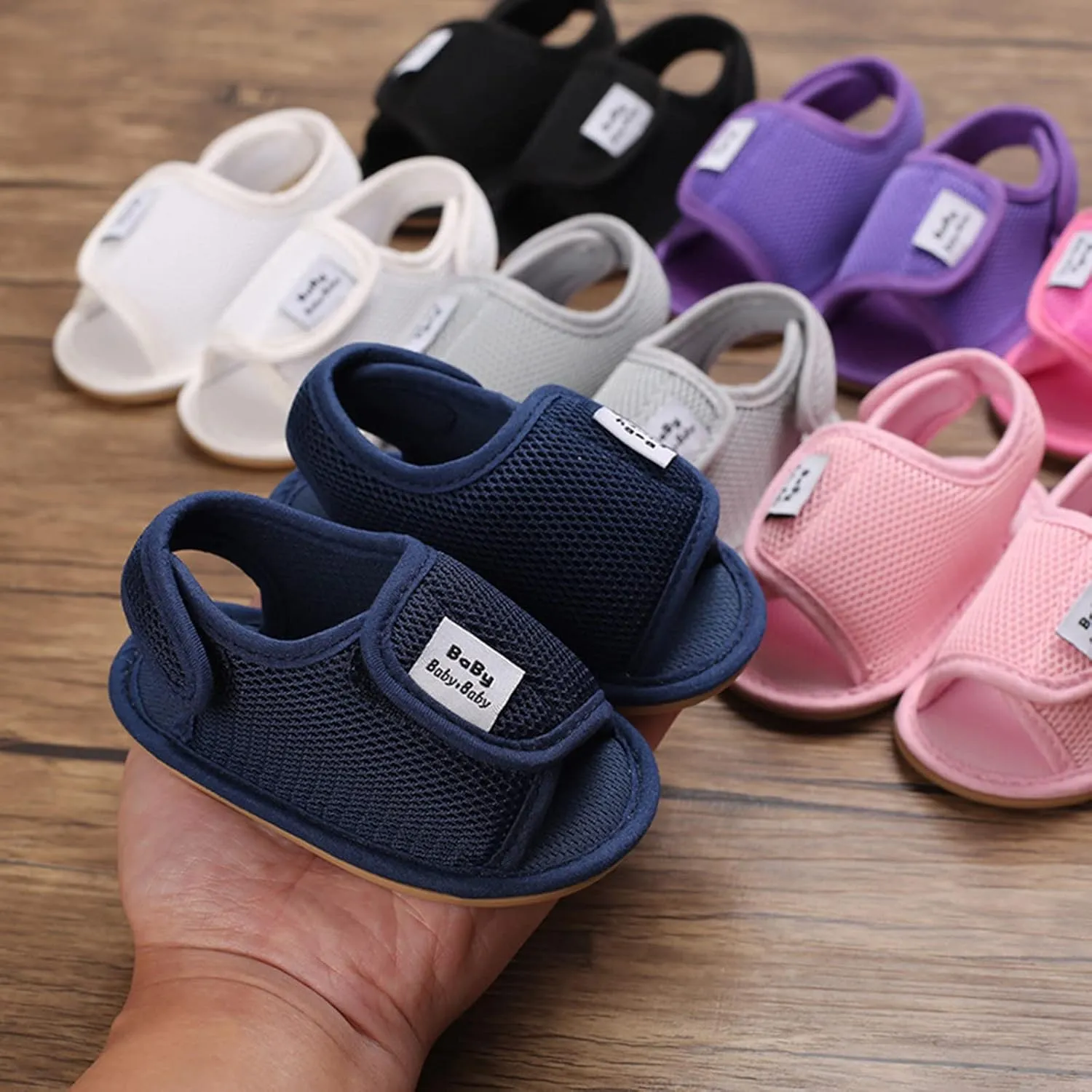 Baby Girl Water Shoes Sandals Infant Premium Soft Anti-Slip Rubber Sole Toddler Outdoor Beach Softy Walking Shoes
