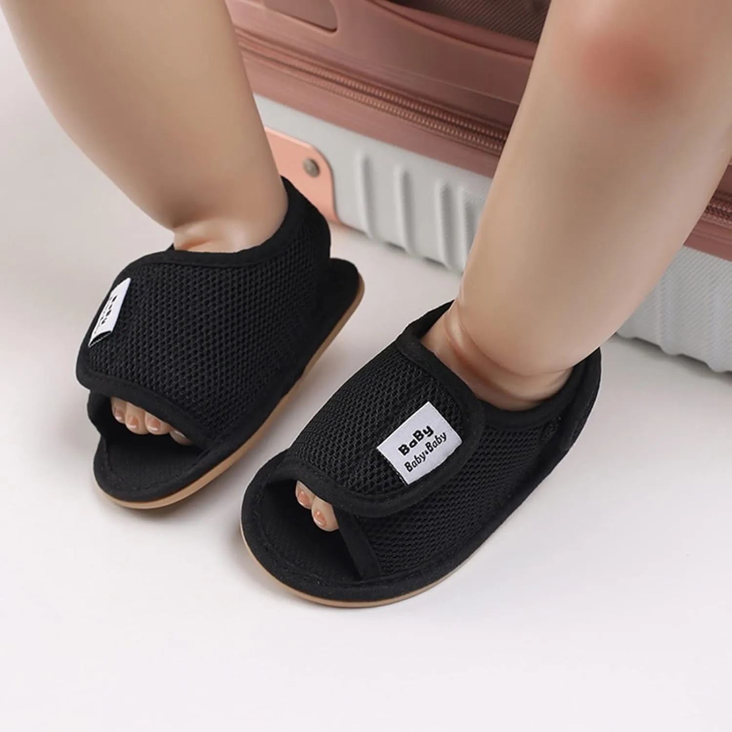 Baby Girl Water Shoes Sandals Infant Premium Soft Anti-Slip Rubber Sole Toddler Outdoor Beach Softy Walking Shoes