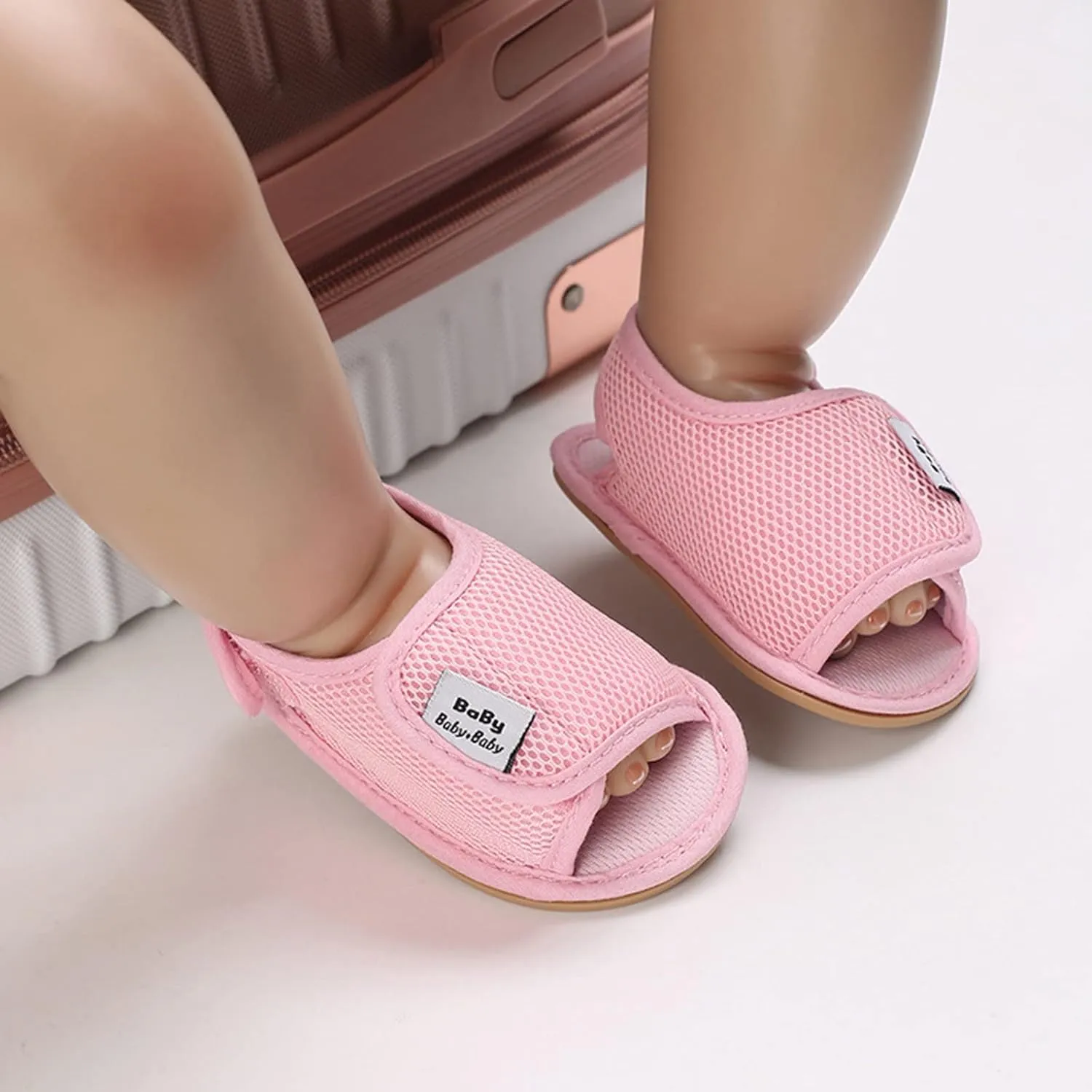 Baby Girl Water Shoes Sandals Infant Premium Soft Anti-Slip Rubber Sole Toddler Outdoor Beach Softy Walking Shoes