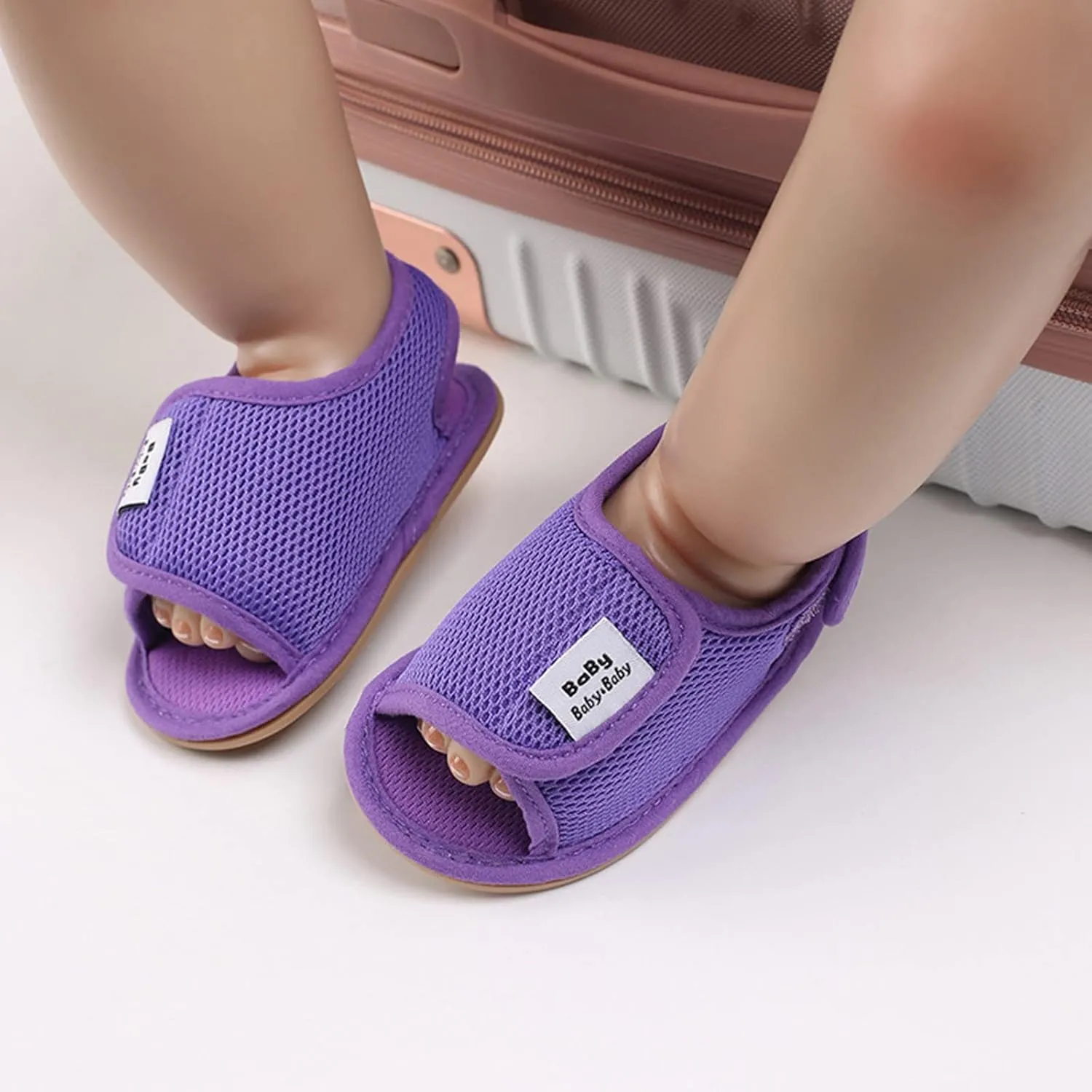 Baby Girl Water Shoes Sandals Infant Premium Soft Anti-Slip Rubber Sole Toddler Outdoor Beach Softy Walking Shoes
