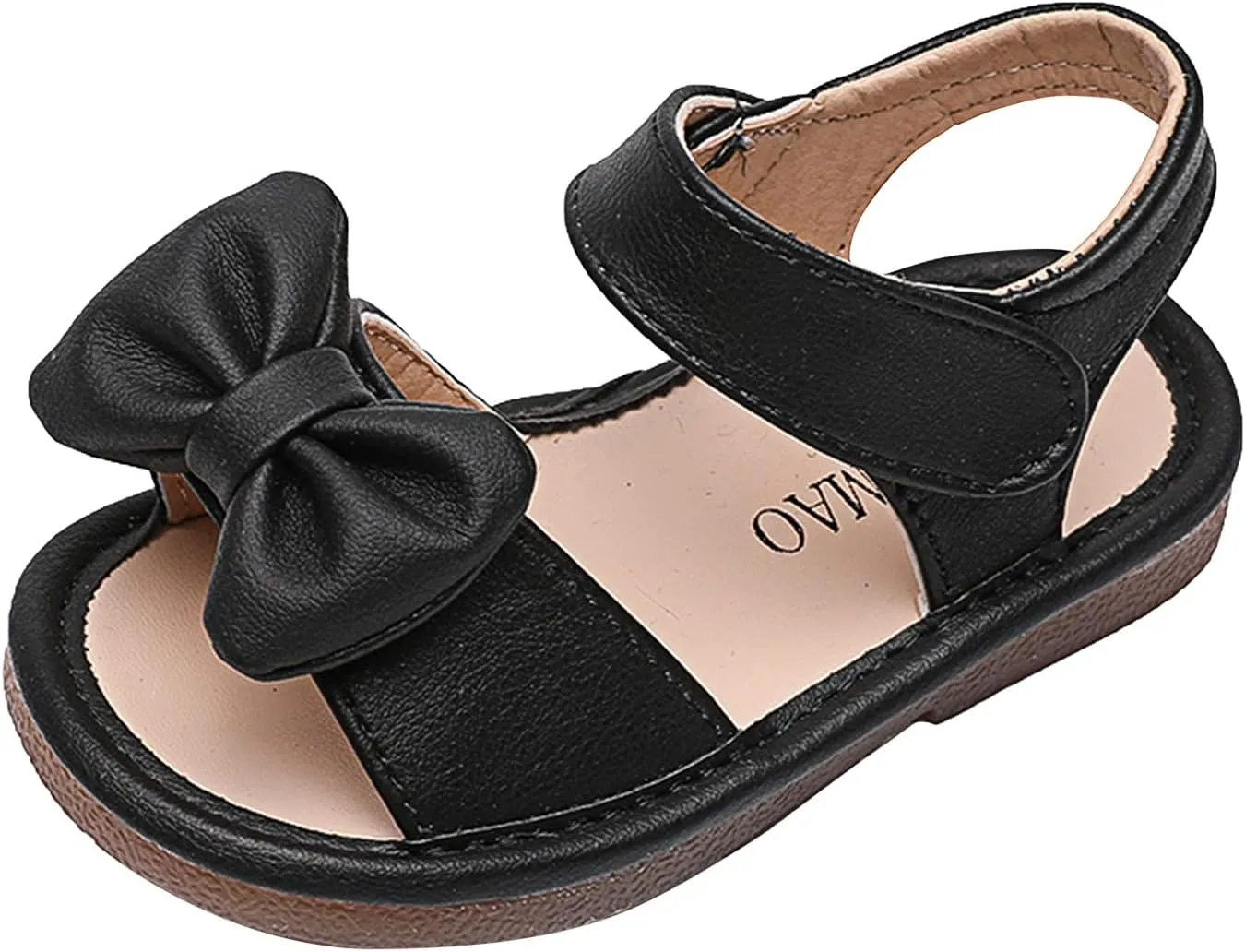 Baby Girls Bow Open Toe Sandals Summer Flat Wide Shoes Toddler Kids ow Heels Shower Beach Dress Dance Shoes Fashion