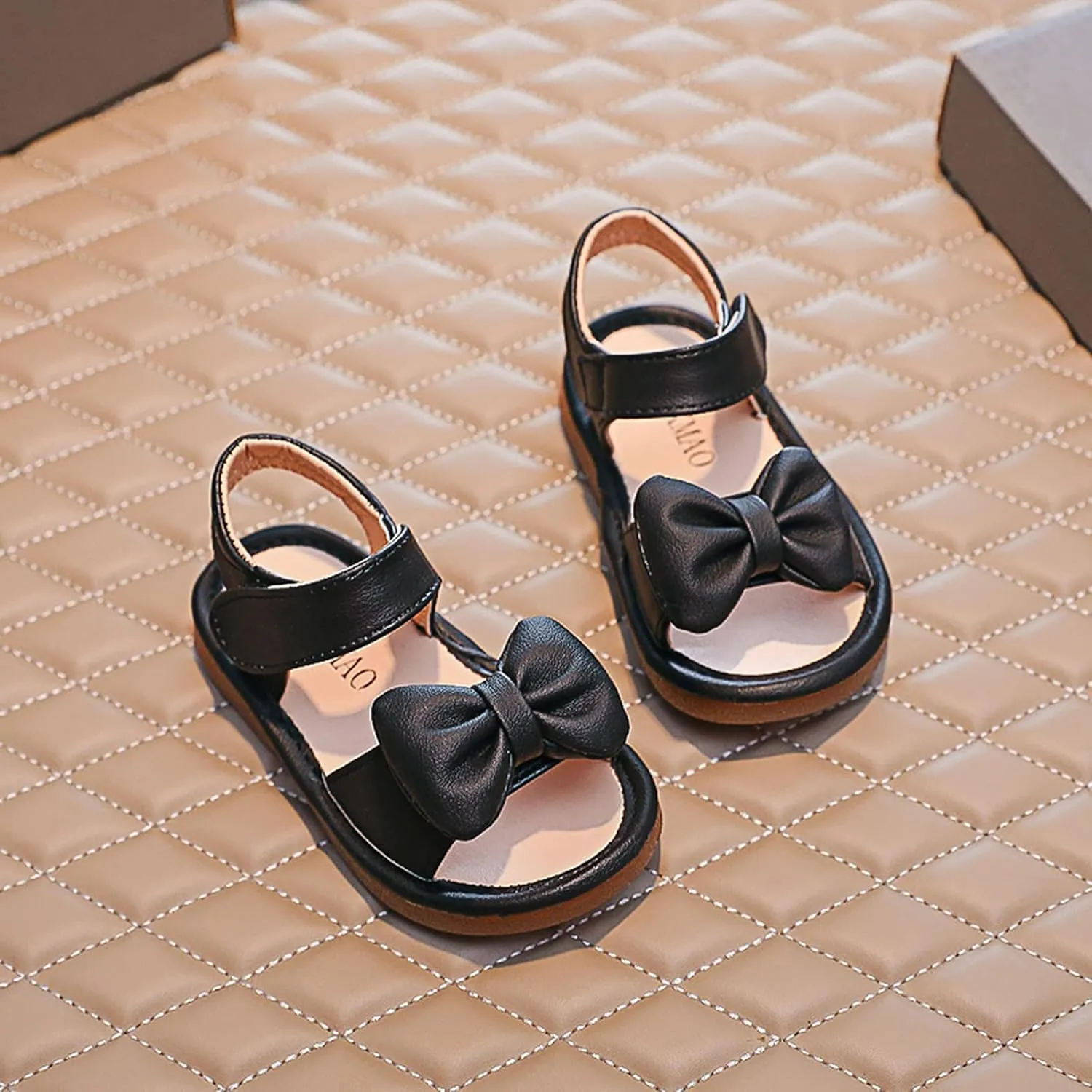Baby Girls Bow Open Toe Sandals Summer Flat Wide Shoes Toddler Kids ow Heels Shower Beach Dress Dance Shoes Fashion