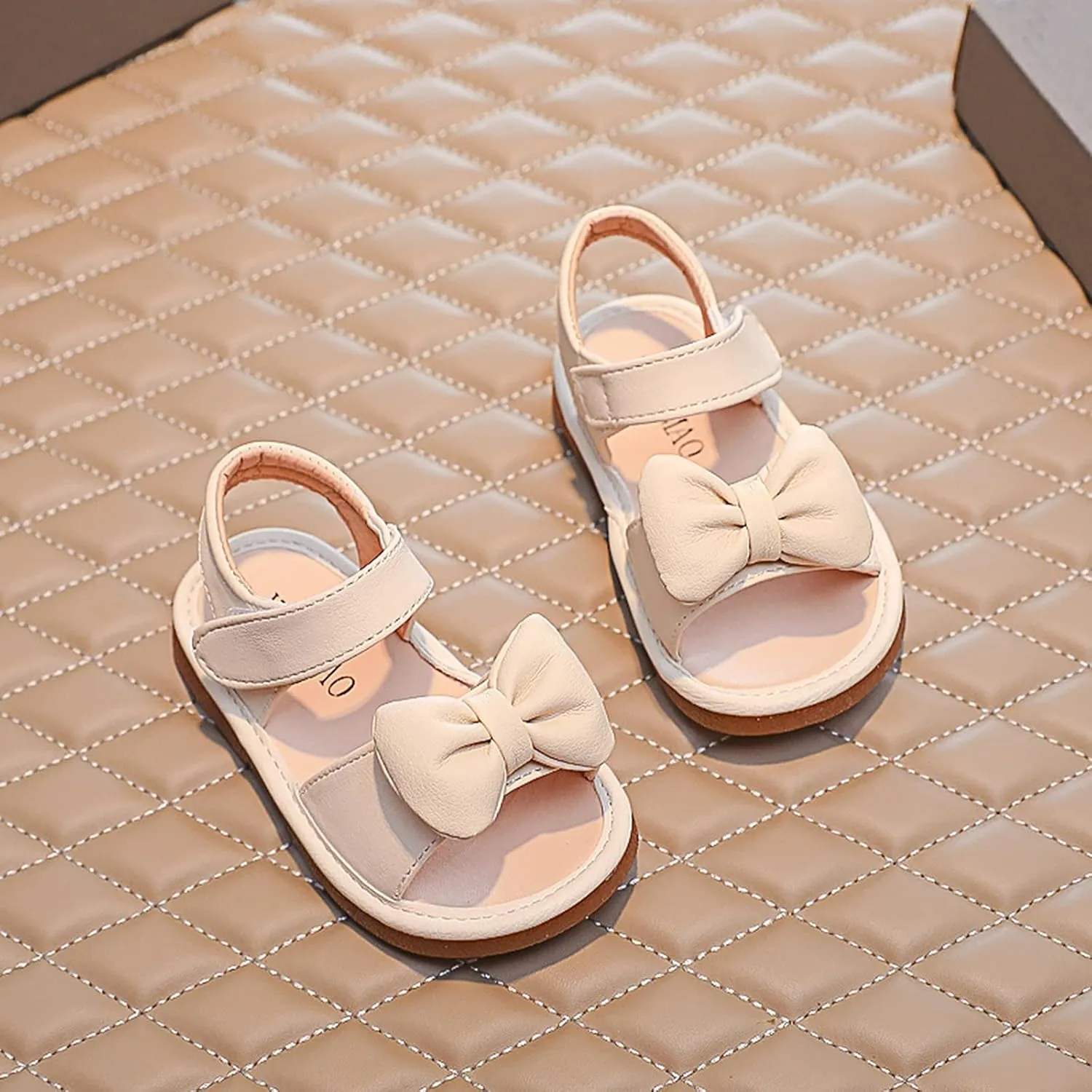 Baby Girls Bow Open Toe Sandals Summer Flat Wide Shoes Toddler Kids ow Heels Shower Beach Dress Dance Shoes Fashion
