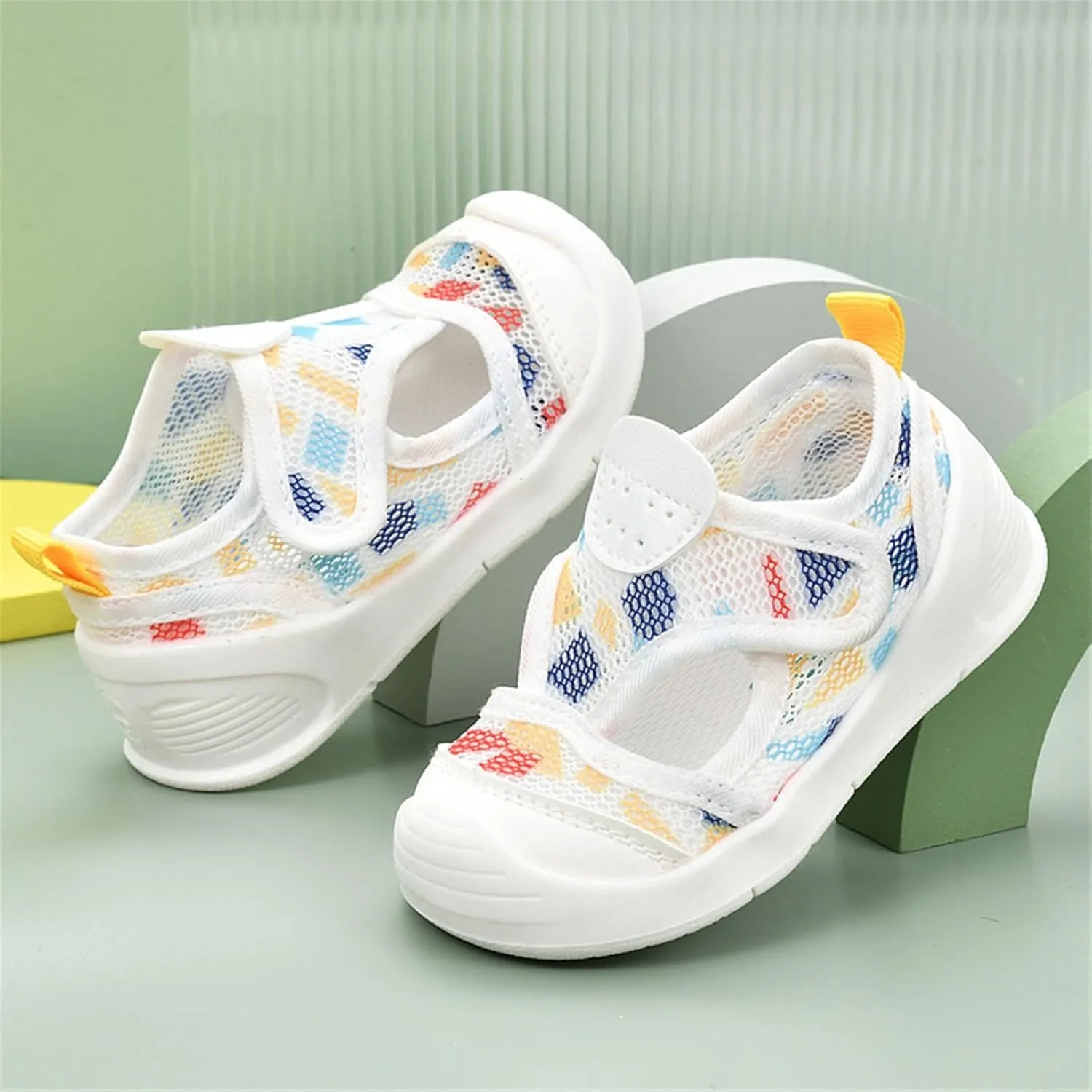 Baby Girls Boys Sandals Cute Breathable Infant Non-Slip First Walking Shoes Outdoor Toddler Summer Mesh Sneakers