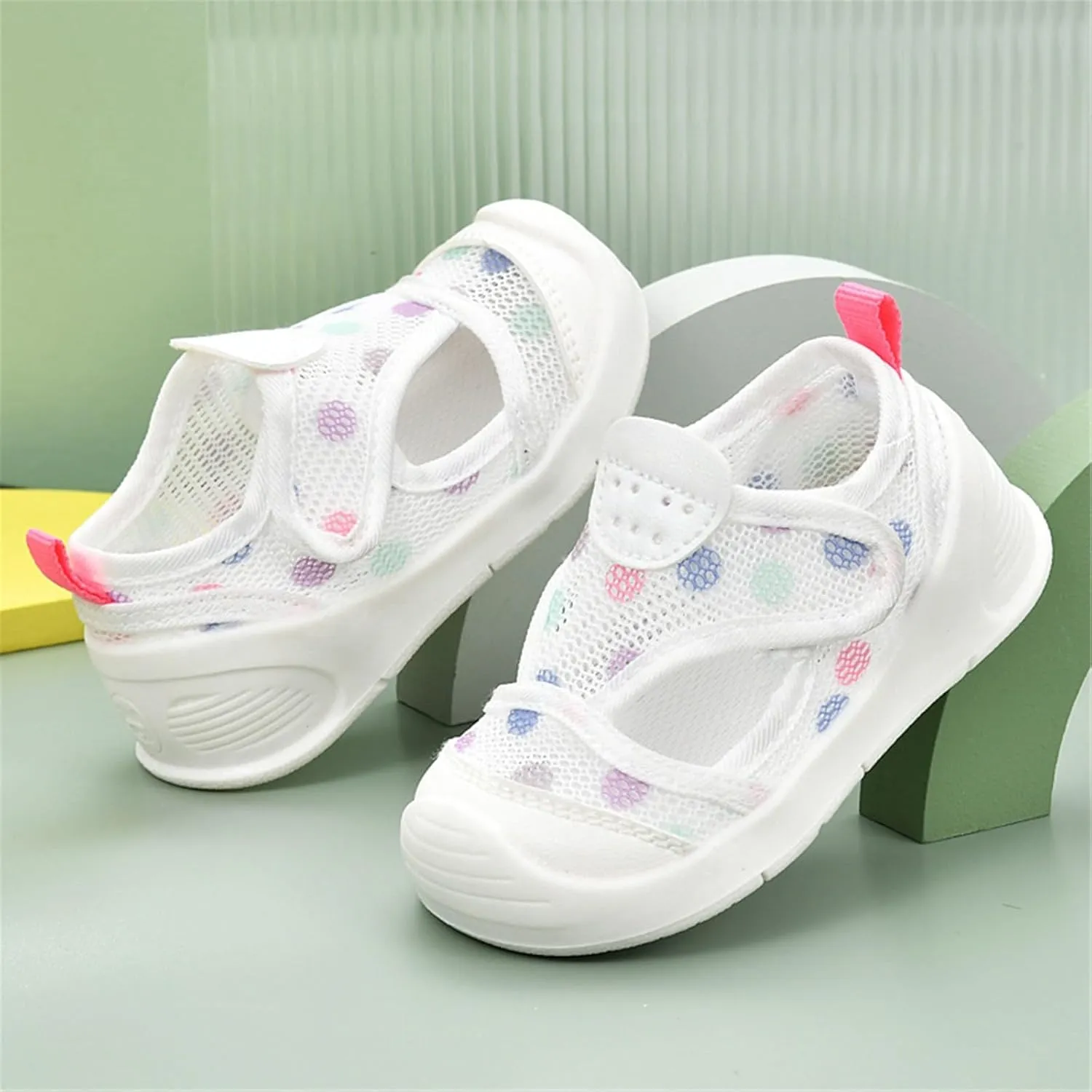 Baby Girls Boys Sandals Cute Breathable Infant Non-Slip First Walking Shoes Outdoor Toddler Summer Mesh Sneakers