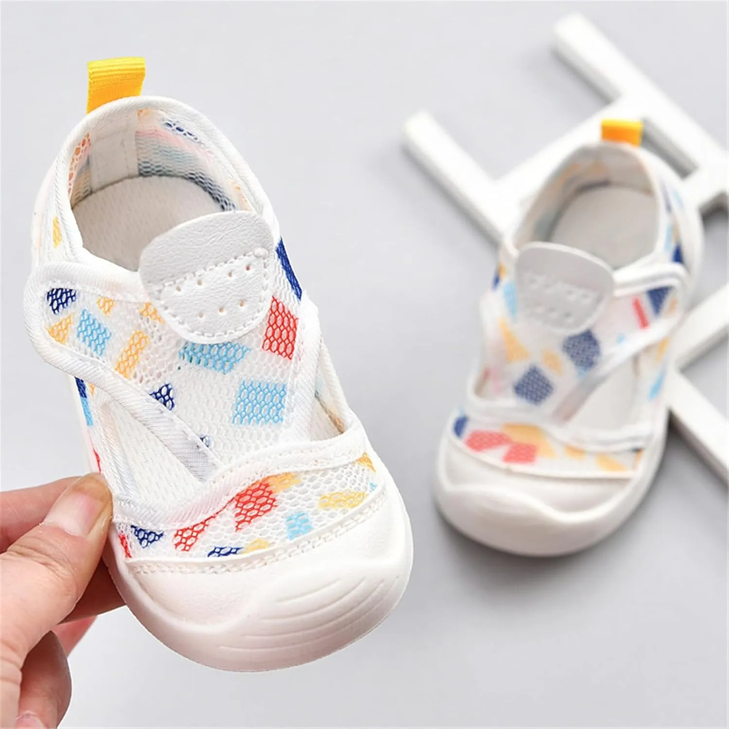 Baby Girls Boys Sandals Cute Breathable Infant Non-Slip First Walking Shoes Outdoor Toddler Summer Mesh Sneakers