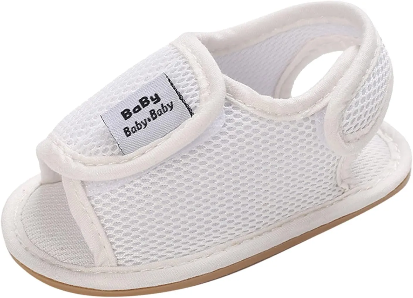 Baby Girls Boys Sandals Infant Toddler Shoes First Walkers Prewalkers Mesh Soft Sole Sneakers Casual (White, 4 Infant)