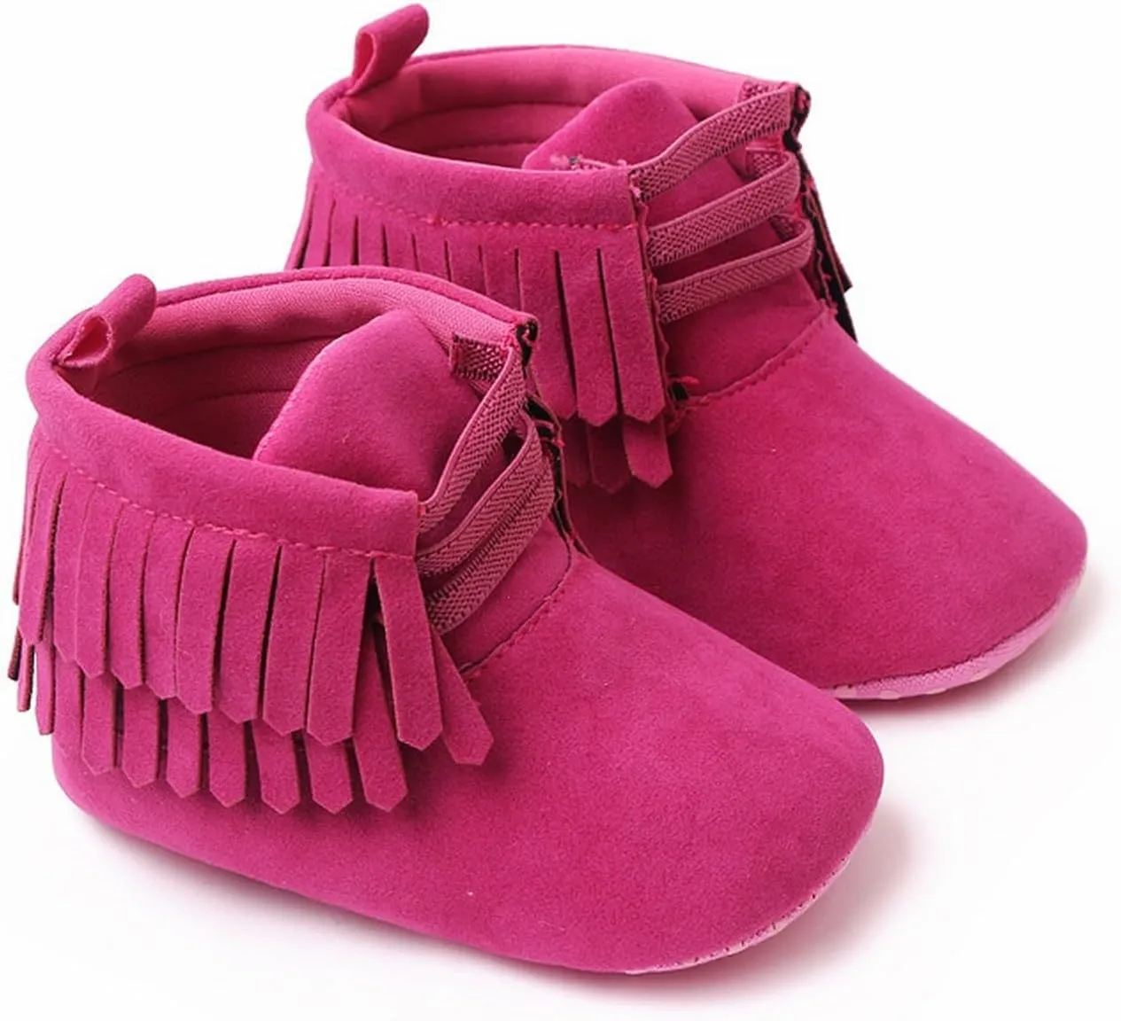 Baby Girls Boys Snow Boots Soft Sole Warm Winter Booties Anti Slip Toddler Newborn Shoes High Heels Tassel Booties