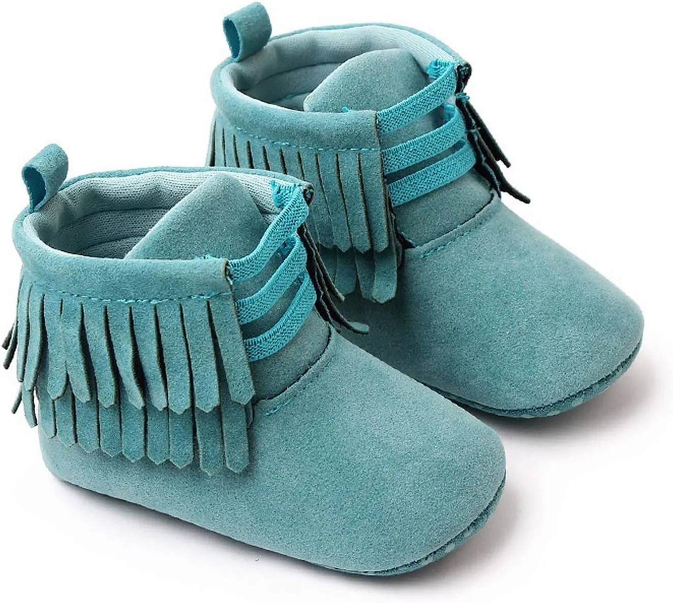 Baby Girls Boys Snow Boots Soft Sole Warm Winter Booties Anti Slip Toddler Newborn Shoes High Heels Tassel Booties