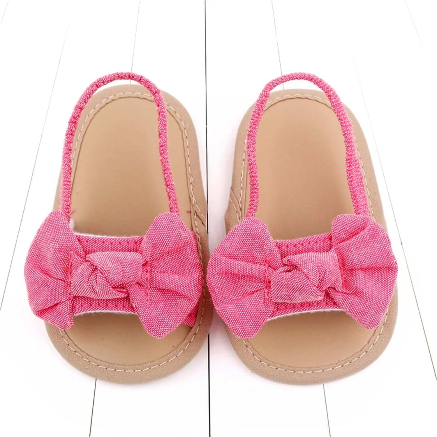 Baby Girls Butterfly Rome Sandals Summer Shoes Infant First Walking Slipper Shoes Non-Slip Beach Sandals