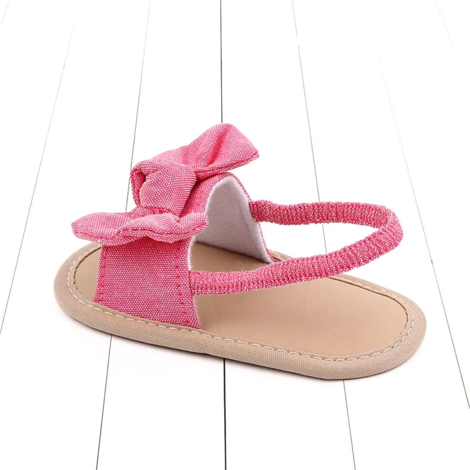 Baby Girls Butterfly Rome Sandals Summer Shoes Infant First Walking Slipper Shoes Non-Slip Beach Sandals